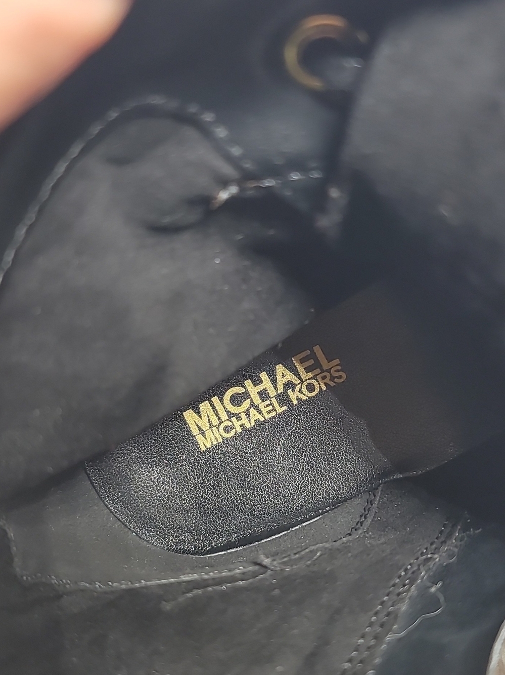 Michael Kors Black Suede Logo Insole Shoe - Picture 5 of 9